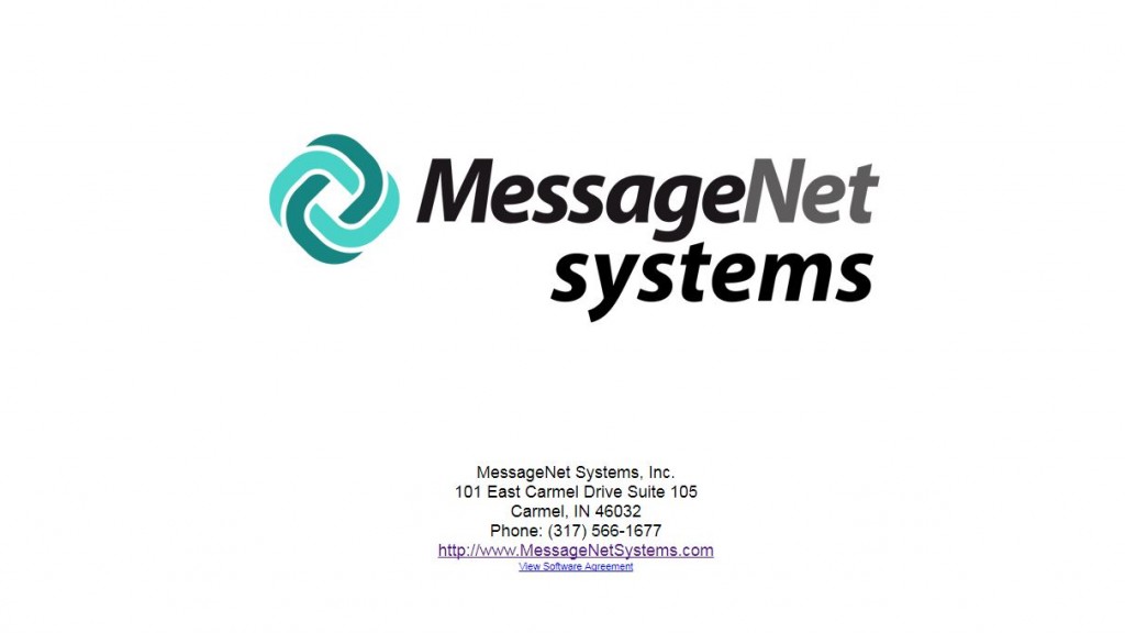 MessageNet logo splash screen